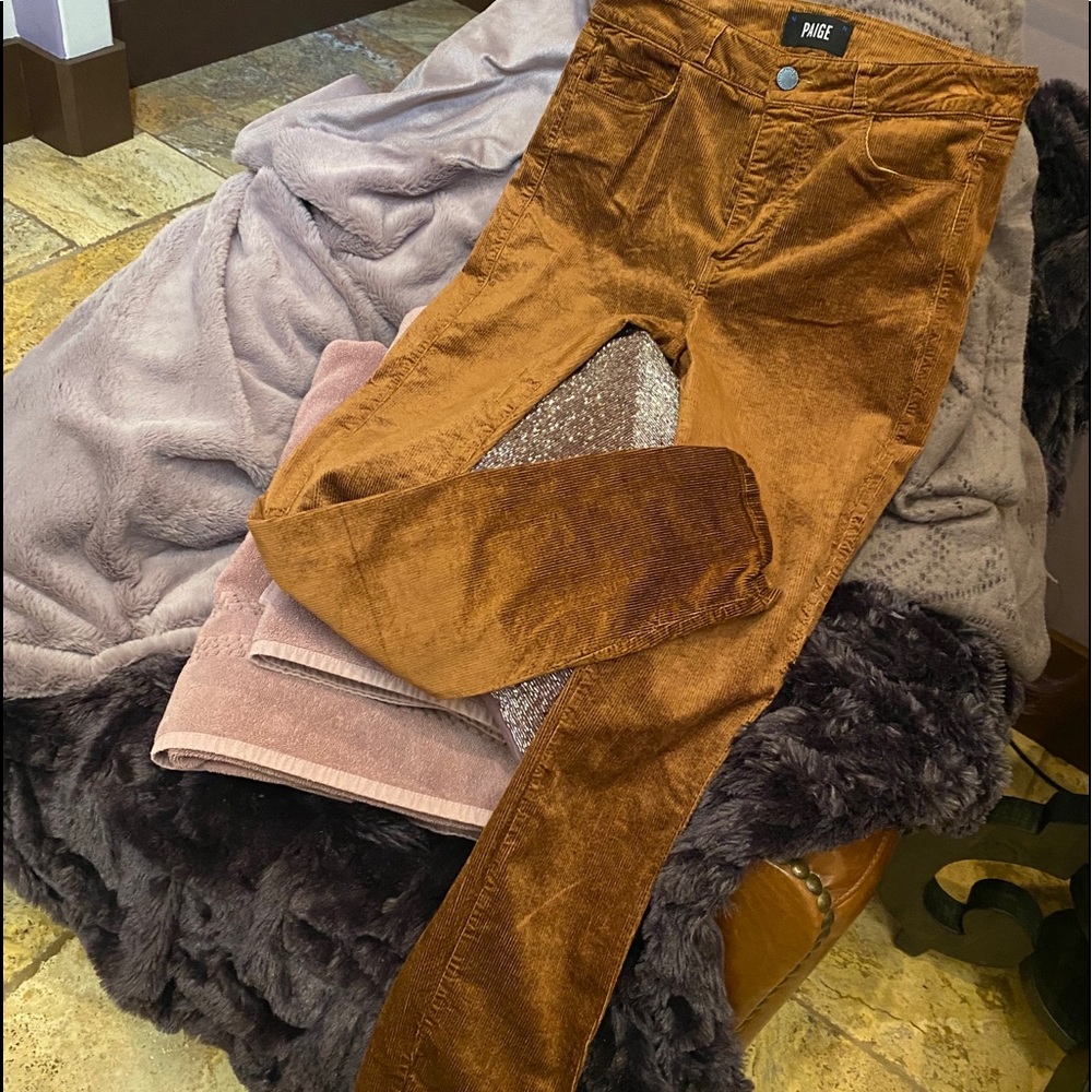 Paige silky cord skinnies